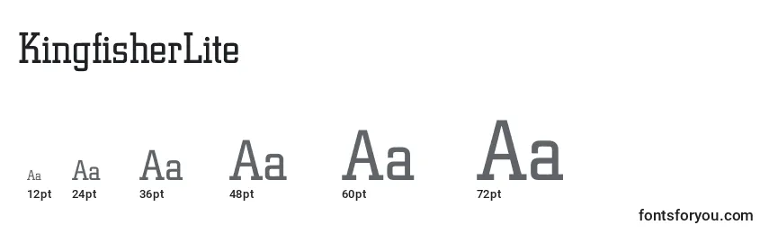 KingfisherLite Font Sizes