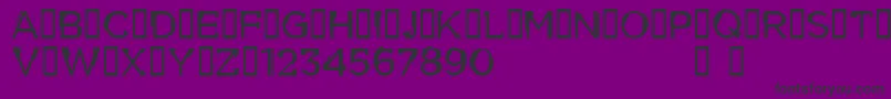 CflouiscyrdemoRegular Font – Black Fonts on Purple Background
