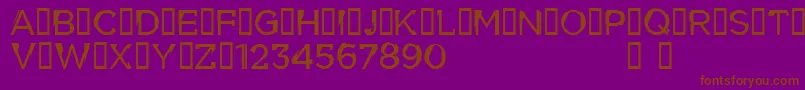 CflouiscyrdemoRegular Font – Brown Fonts on Purple Background