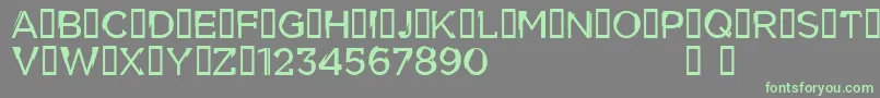 CflouiscyrdemoRegular Font – Green Fonts on Gray Background