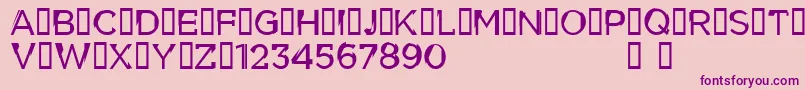 CflouiscyrdemoRegular Font – Purple Fonts on Pink Background