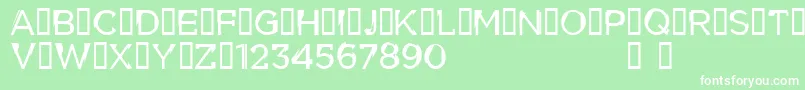 CflouiscyrdemoRegular Font – White Fonts on Green Background