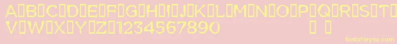 CflouiscyrdemoRegular Font – Yellow Fonts on Pink Background