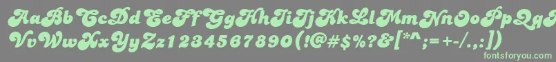 PtBananaSplit Font – Green Fonts on Gray Background