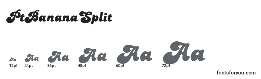 PtBananaSplit Font Sizes
