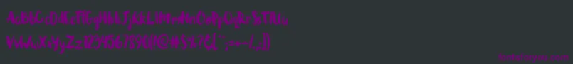 Brushcheetah Font – Purple Fonts on Black Background