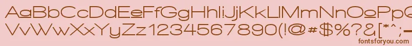 More about WalkwayUpperExpandBold Font WalkwayUpperExpandBold Font – Brown Fonts on Pink Background
