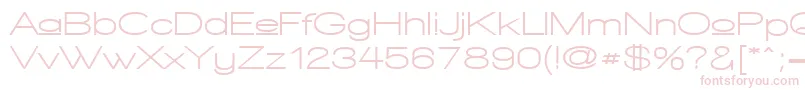 WalkwayUpperExpandBold Font – Pink Fonts on White Background