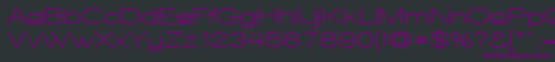 WalkwayUpperExpandBold Font – Purple Fonts on Black Background