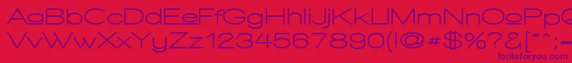 WalkwayUpperExpandBold Font – Purple Fonts on Red Background