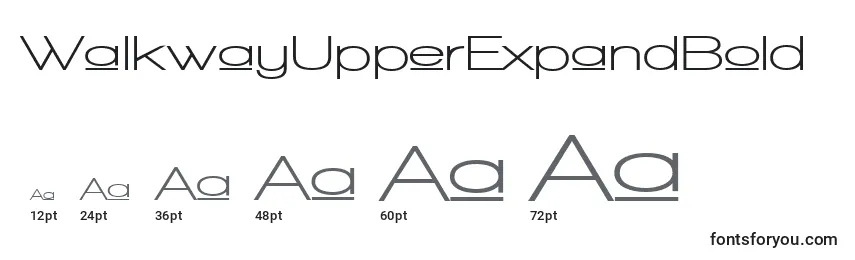 WalkwayUpperExpandBold Font Sizes