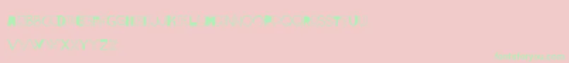 VtksLumina Font – Green Fonts on Pink Background