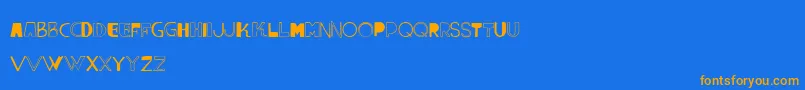 VtksLumina Font – Orange Fonts on Blue Background