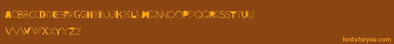 VtksLumina Font – Orange Fonts on Brown Background