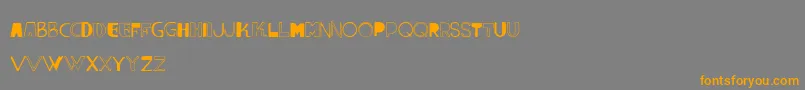 Шрифт VtksLumina – оранжевые шрифты на сером фоне
