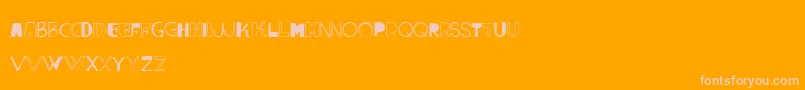 Шрифт VtksLumina – розовые шрифты на оранжевом фоне