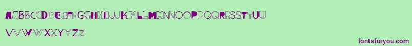 VtksLumina Font – Purple Fonts on Green Background