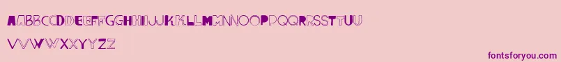 VtksLumina-Schriftart – Violette Schriften auf rosa Hintergrund