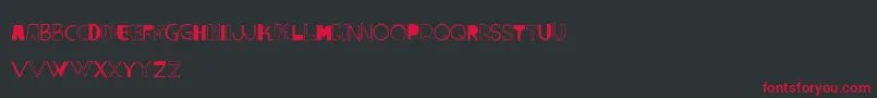 VtksLumina Font – Red Fonts on Black Background
