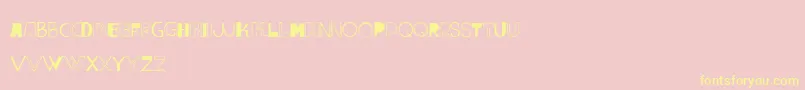 VtksLumina Font – Yellow Fonts on Pink Background