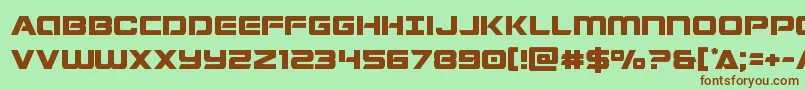 Starduster Font – Brown Fonts on Green Background