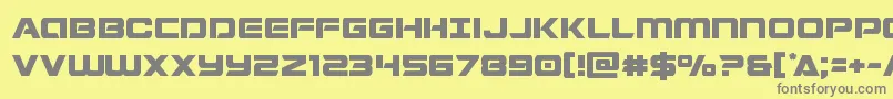 Starduster Font – Gray Fonts on Yellow Background