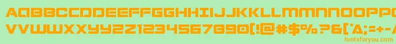 Starduster Font – Orange Fonts on Green Background