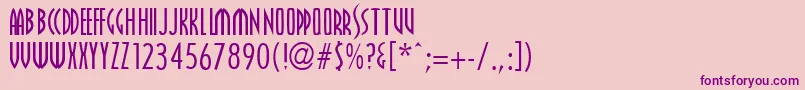 Farscape1 Font – Purple Fonts on Pink Background