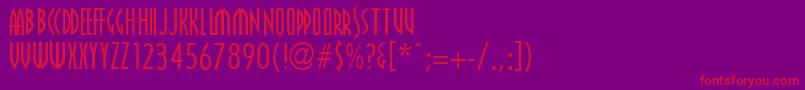 Farscape1 Font – Red Fonts on Purple Background