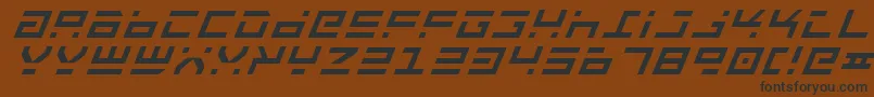 Rockti Font – Black Fonts on Brown Background