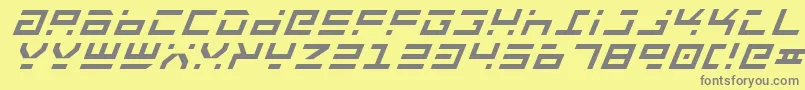 Rockti Font – Gray Fonts on Yellow Background