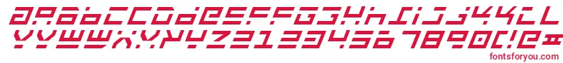 Шрифт Rockti – красные шрифты на белом фоне