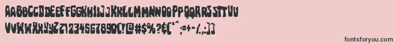 Pocketmonstermangle Font – Black Fonts on Pink Background