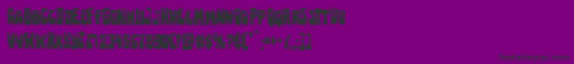 Pocketmonstermangle Font – Black Fonts on Purple Background