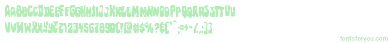 Pocketmonstermangle Font – Green Fonts on White Background