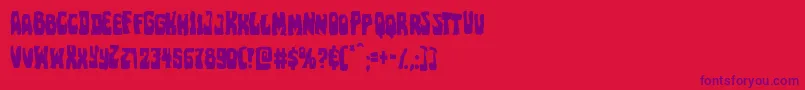 Pocketmonstermangle Font – Purple Fonts on Red Background