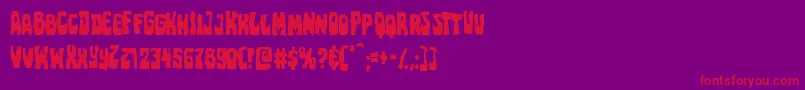 Pocketmonstermangle Font – Red Fonts on Purple Background