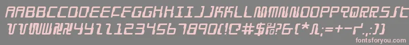 Droidloveri Font – Pink Fonts on Gray Background