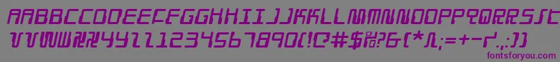 Droidloveri Font – Purple Fonts on Gray Background