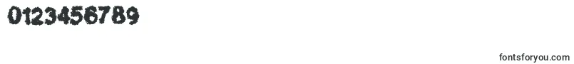 CloudsOfDespair-Schriftart – Schriften für Zahlen und Nummern