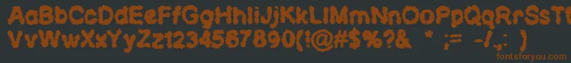 CloudsOfDespair Font – Brown Fonts on Black Background