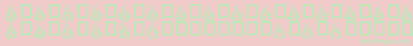 Rmfire ffy Font – Green Fonts on Pink Background
