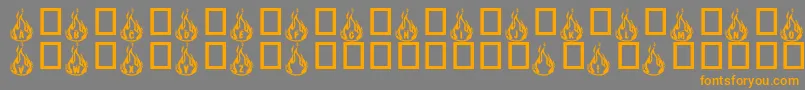 Police Rmfire ffy – polices orange sur fond gris
