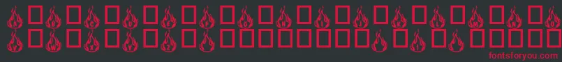 Rmfire ffy Font – Red Fonts on Black Background