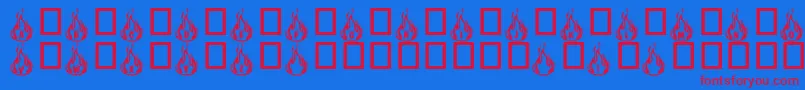 Weitere Informationen zur Rmfire ffy-Schriftart Rmfire ffy-Schriftart – Rote Schriften auf blauem Hintergrund