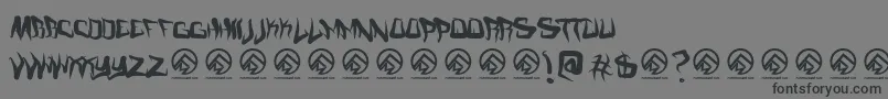 Fmcreepmode Font – Black Fonts on Gray Background