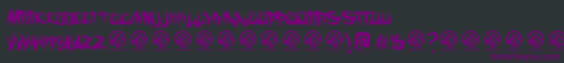 fuente Fmcreepmode – Fuentes Moradas Sobre Fondo Negro