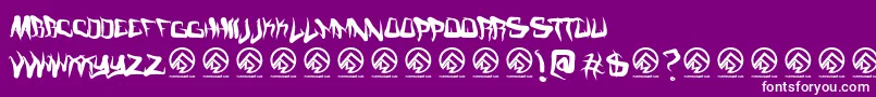 Fmcreepmode Font – White Fonts on Purple Background
