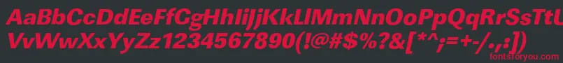 fuente LinearstdHeavyItalic – Fuentes Rojas Sobre Fondo Negro