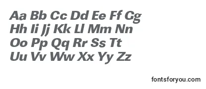 LinearstdHeavyItalic Font